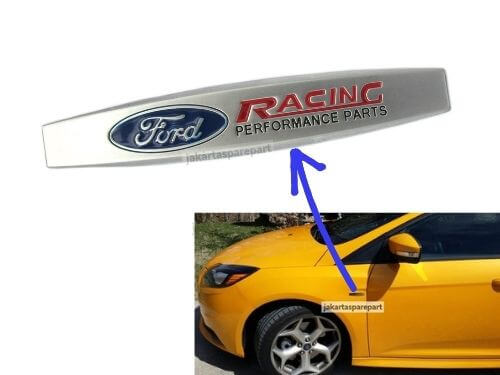 Emblem Samping Tulisan Ford RACING PERFORMANCE PARTS