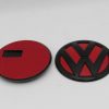 Emblem Logo VW Size 11.2cm Warna Hitam Merah
