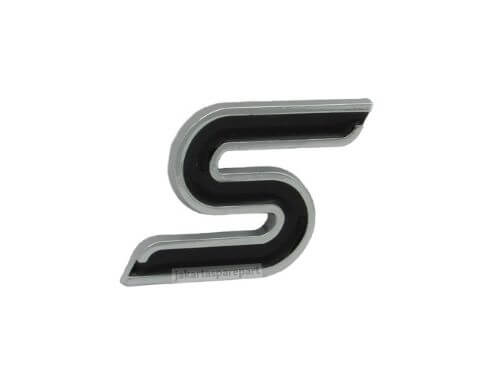Emblem Huruf 'S' Warna Hitam Silver Untuk Ford