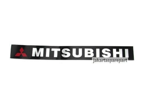 Emblem Tulisan Mitsubishi Ukuran 26.2x3.1cm
