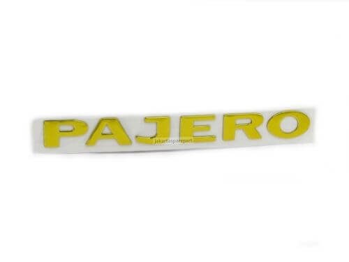 Emblem-Tulisan-PAJERO-New-Style-Warna-Gold-Ukuran-230x25mm