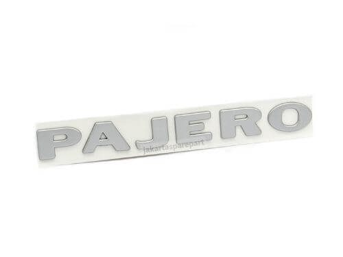 Emblem Tulisan PAJERO Warna Silver Ukuran 201x22mm