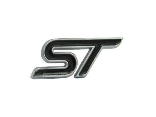 Emblem Tulisan 'ST' Warna Hitam Silver Untuk Ford
