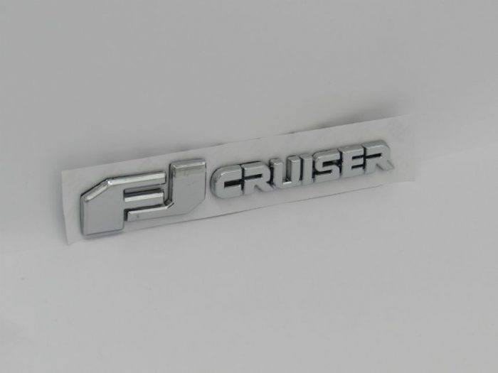 Emblem Tulisan FJ CRUISER Warna Chrome For Toyota