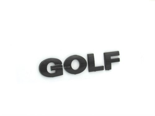 Emblem Tulisan GOLF Warna Hitam Ukuran 120x25mm For VW