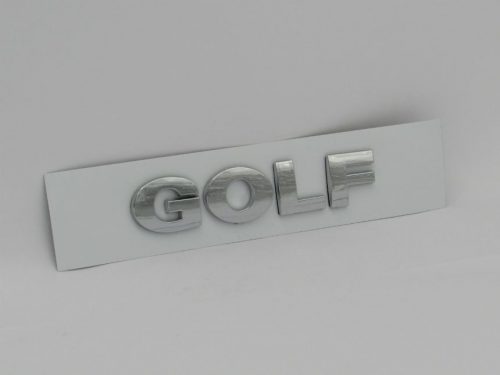 Emblem Tulisan GOLF Warna Chrome Ukuran 120x25mm For VW