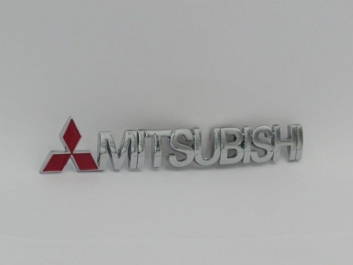 Emblem Tulisan MITSUBISHI Ukuran 150x27mm