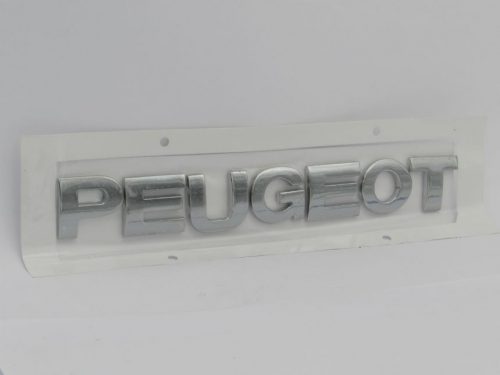 Emblem Tulisan PEUGEOT Warna Chrome