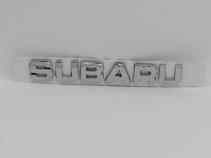 Emblem Tulisan SUBARU Warna Chrome Ukuran 15x2.5cm