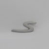 Emblem Huruf S Warna Silver Ukuran 9x4cm Untuk Porsche