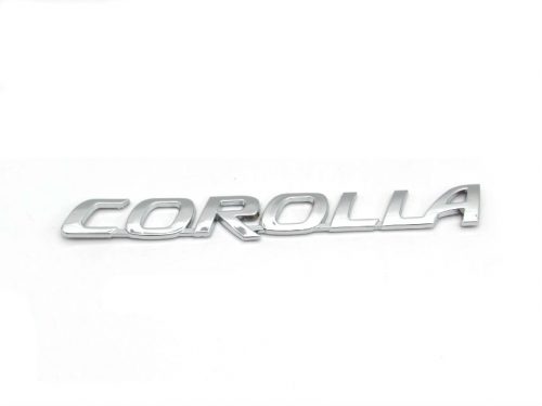 Emblem Tulisan Corolla Ukuran 16.8x1.8cm Warna Chrome Untuk Toyota