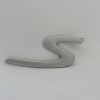 Emblem Huruf S Warna Silver Ukuran 9x4cm Untuk Porsche