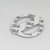 Emblem Logo Nissan Ukuran 8.2x7cm Warna Silver