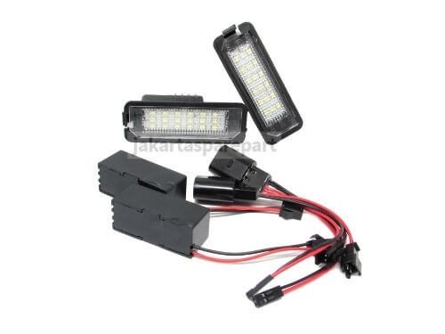 Lampu LED Plat Nomor VW Golf 4, Golf 5, Golf 6, Golf 7, Lupo, Scirocco, Polo, Passat, Phaeton, Beetle, EOS, New Vision 100% Waterproof With Silicon