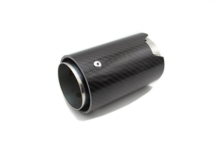 Muffler Mtech Carbon Glossy Ukuran 63mm