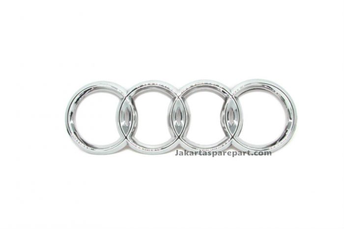 Emblem Logo Audi Warna Chrome Ukuran 17.1x5.7cm