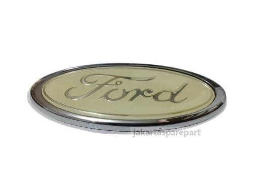 Emblem Logo Ford Ecosport Warna Putih Ukuran 11.5x4.4cm Ford Fiesta (Rear)