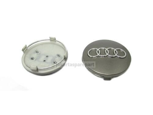 Dop Velg Audi Ukuran 60mm Warna Abu-Abu