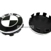 Dop Velg BMW Ukuran 56mm Warna Hitam Putih