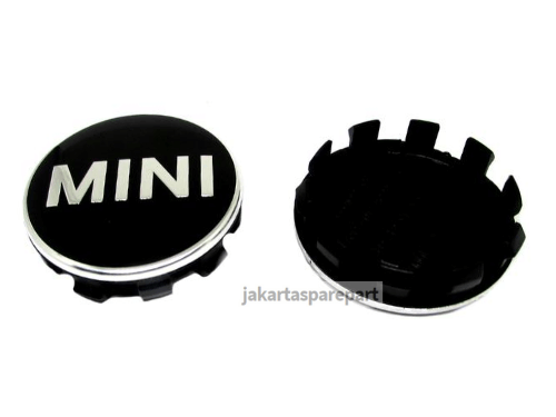 Dop Velg Tulisan MINI Warna Hitam Ukuran 52mm Untuk Mini Cooper F55, F56, Clubman F54, Cabrio F57, Countryman F60