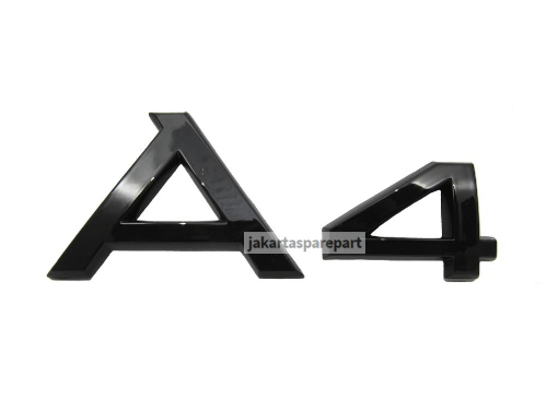 Emblem Angka A4 Glossy Black Untuk Audi