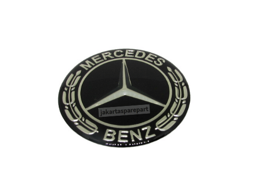 Emblem Stir Mercedes Benz Warna Hitam Ukuran 52mm