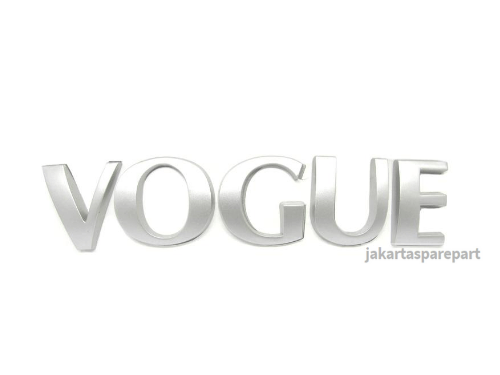 Emblem Tulisan VOGUE Warna Silver