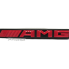 Emblem Grill AMG Tulisan Warna Merah