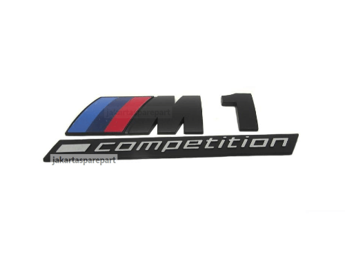 Emblem Tempel ///M1 Competition Warna Matte Black Ukuran 7.2x2cm