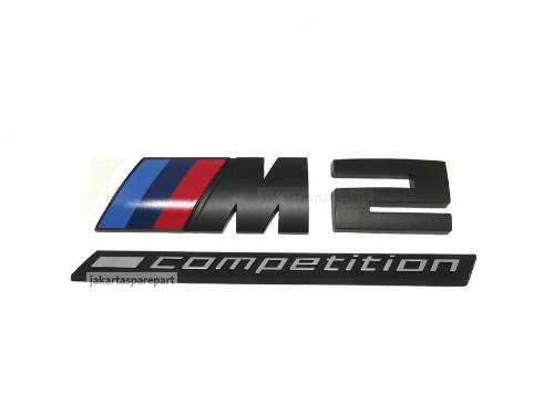 Emblem Tempel ///M2 Competition Warna Matte Black Ukuran 11.6x2.5cm