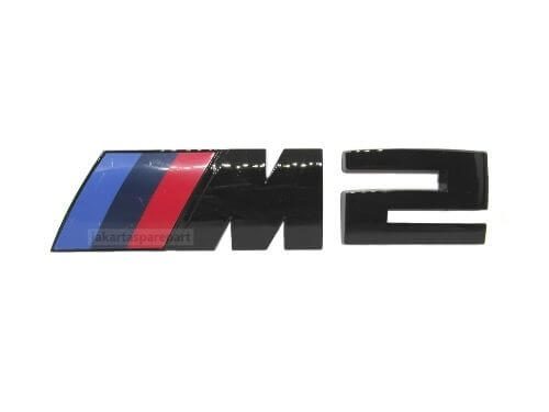 Emblem Tempel ///M2 Warna Glossy Black Ukuran 11.5x2.5cm