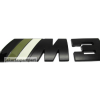 Emblem Tempel ///M3 Warna Grey Matte Black Ukuran 12x2.7cm