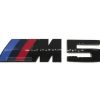 Emblem Tempel ///M5 Warna Glossy Black Ukuran 11.5x2.5cm