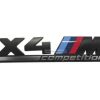 Emblem Tempel X4 ///M Competition Warna Matte Black Ukuran 17.5x4cm