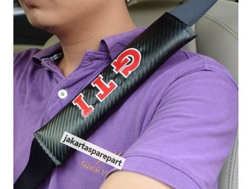 Seat Belt Cover GTI Motif Carbon For VW