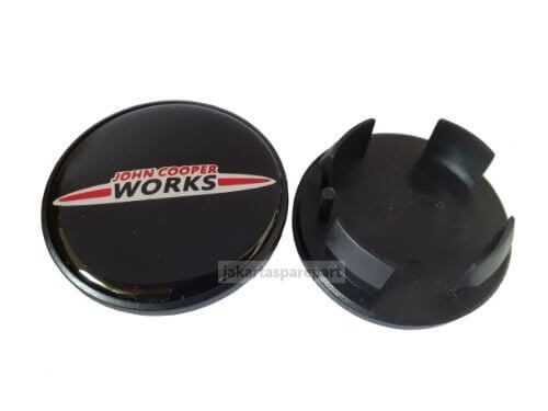 Dop Velg Mini Cooper Ukuran 55mm (John Cooper Works) Warna Glossy Black