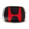 Emblem Logo Honda Warna Hitam Merah Ukuran 9.8x8cm Model Berkaki