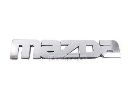 Emblem Tulisan MAZDA Warna Chrome Ukuran 16.7x3cm