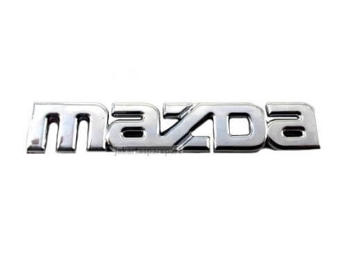 Emblem Tulisan MAZDA Warna Chrome Ukuran 9x1.7cm
