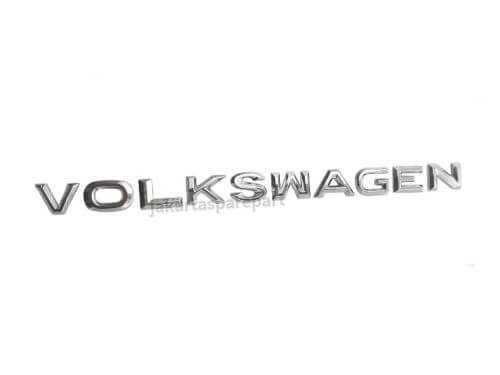 Emblem Tulisan VOLKSWAGEN Warna Chrome Ukuran 23.5x1.5cm