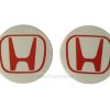 Dop Velg Honda Civic 2008-ON Ukuran 7cm Warna Merah Putih