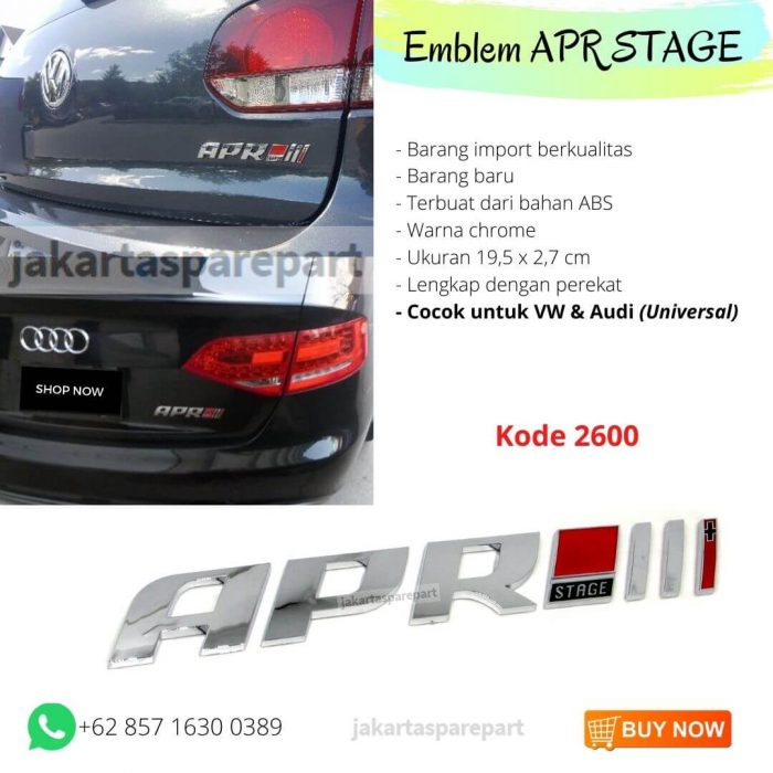 Emblem APR Stage Ukuran 19.5x3cm