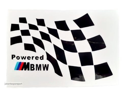 Sticker Powered ///M Tech BMW Warna Hitam