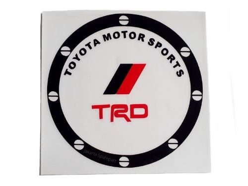 Sticker TOYOTA MOTOR SPORTS TRD Warna Hitam