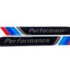 3D Sticker M Performance Bahan Acrylic Warna Hitam For BMW