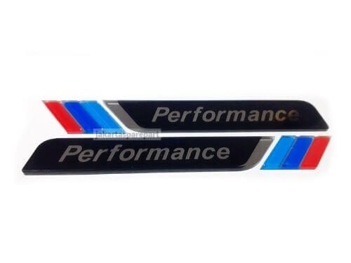 3D Sticker M Performance Bahan Acrylic Warna Hitam For BMW