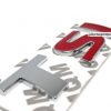 Emblem Tulisan TSI Warna Chrome Merah Untuk VW