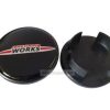 Dop Velg Mini Cooper Ukuran 54mm (John Cooper Works) Warna Glossy Black