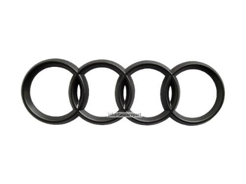 Emblem Logo Audi Warna Hitam Ukuran 17.8x5.8cm