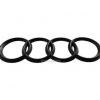 Emblem Logo Audi Warna Black Ukuran 17.8x5.8cm Untuk Audi A1, A3, S3, A4, S4, A5, S5, A6, A8